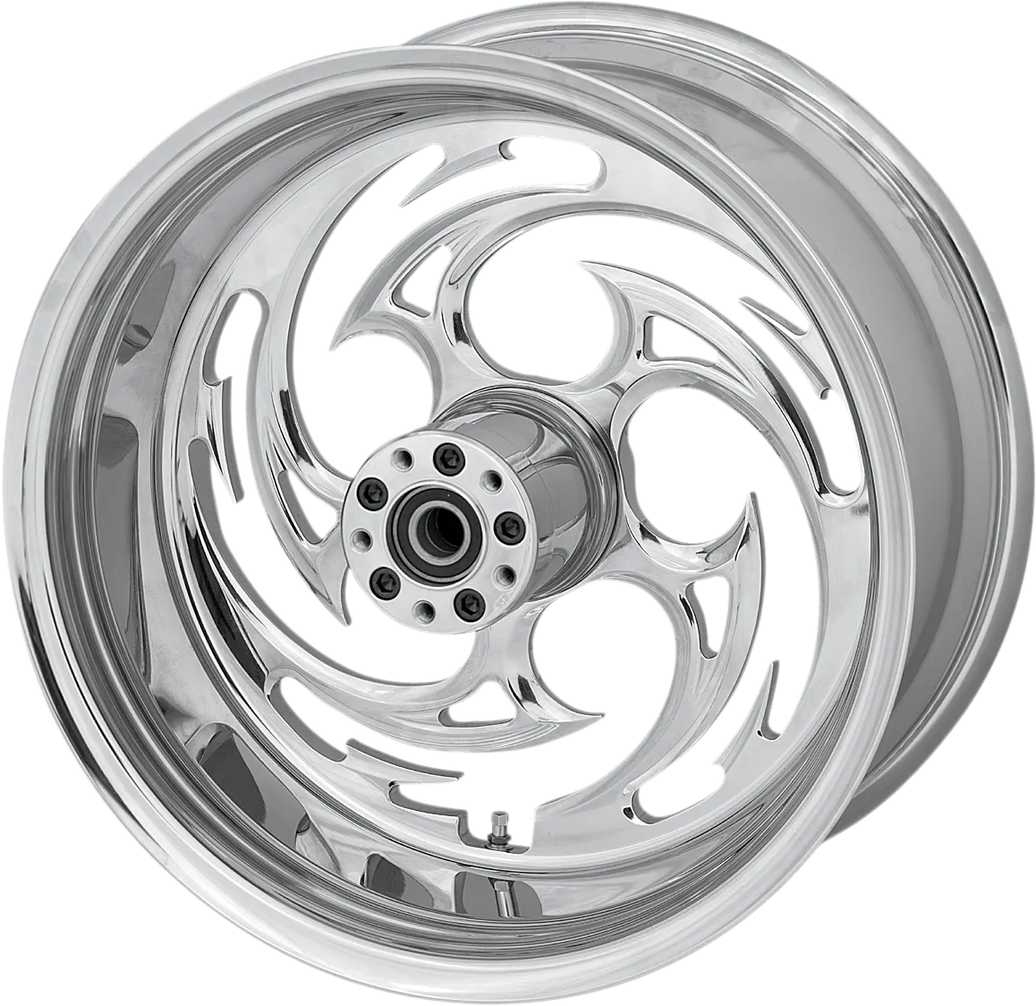RC Components 18350-9974-85C Savage Rear Wheel - 18x3.5in. - Chrome