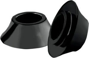 RC Components HD-SPCR-1B Tapered Front Axle Spacers - Black