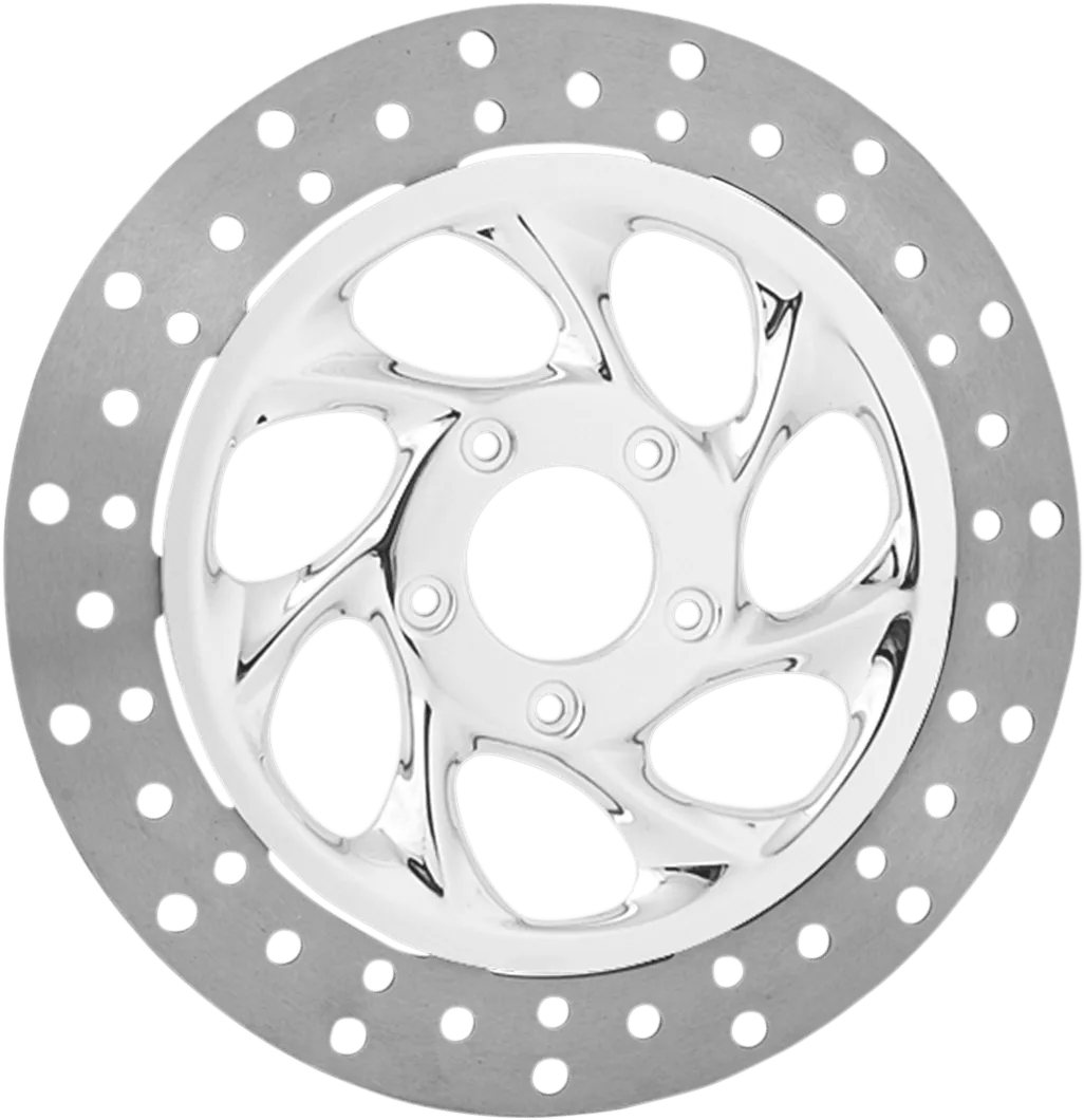 RC Components ZSSFLT-92C-F2K Drifter 13in. Floating Brake Rotor - Chrome
