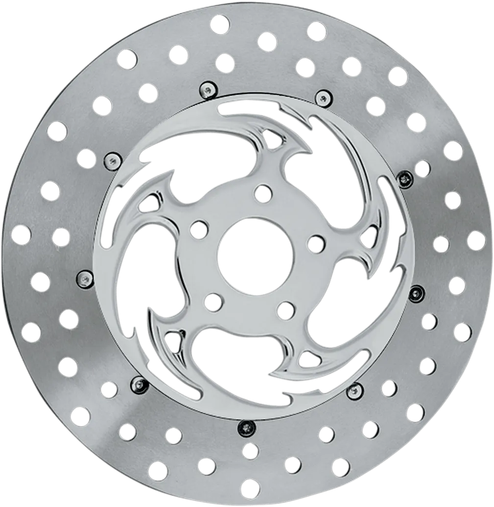 RC Components ZSSFLT-92C-F2K Drifter 13in. Floating Brake Rotor - Chrome