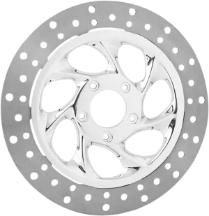 RC Components ZSSFLT-92C-F2K Drifter 13in. Floating Brake Rotor - Chrome