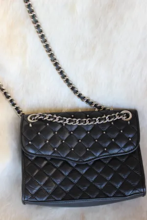 Rebecca Minkoff Mini "Quilted Affair" Purse in Black - One Size