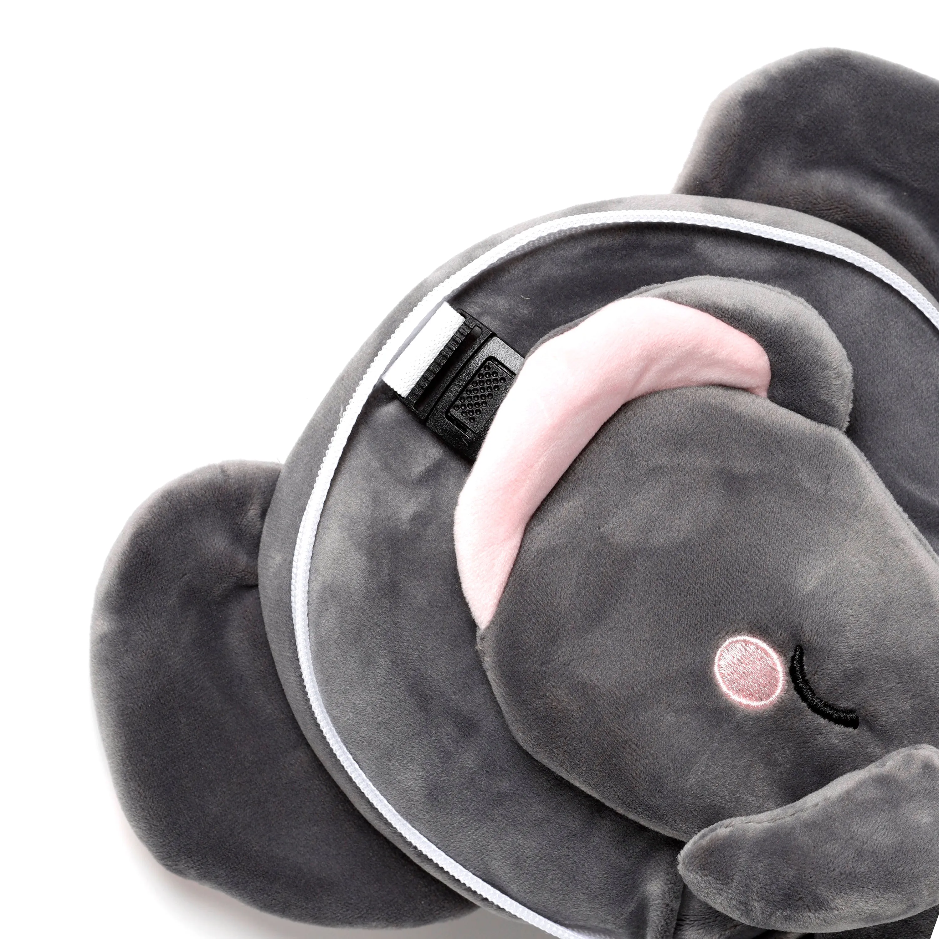 Relaxeazzz Travel Pillow & Eye Mask - Adoramals Janu the Elephant