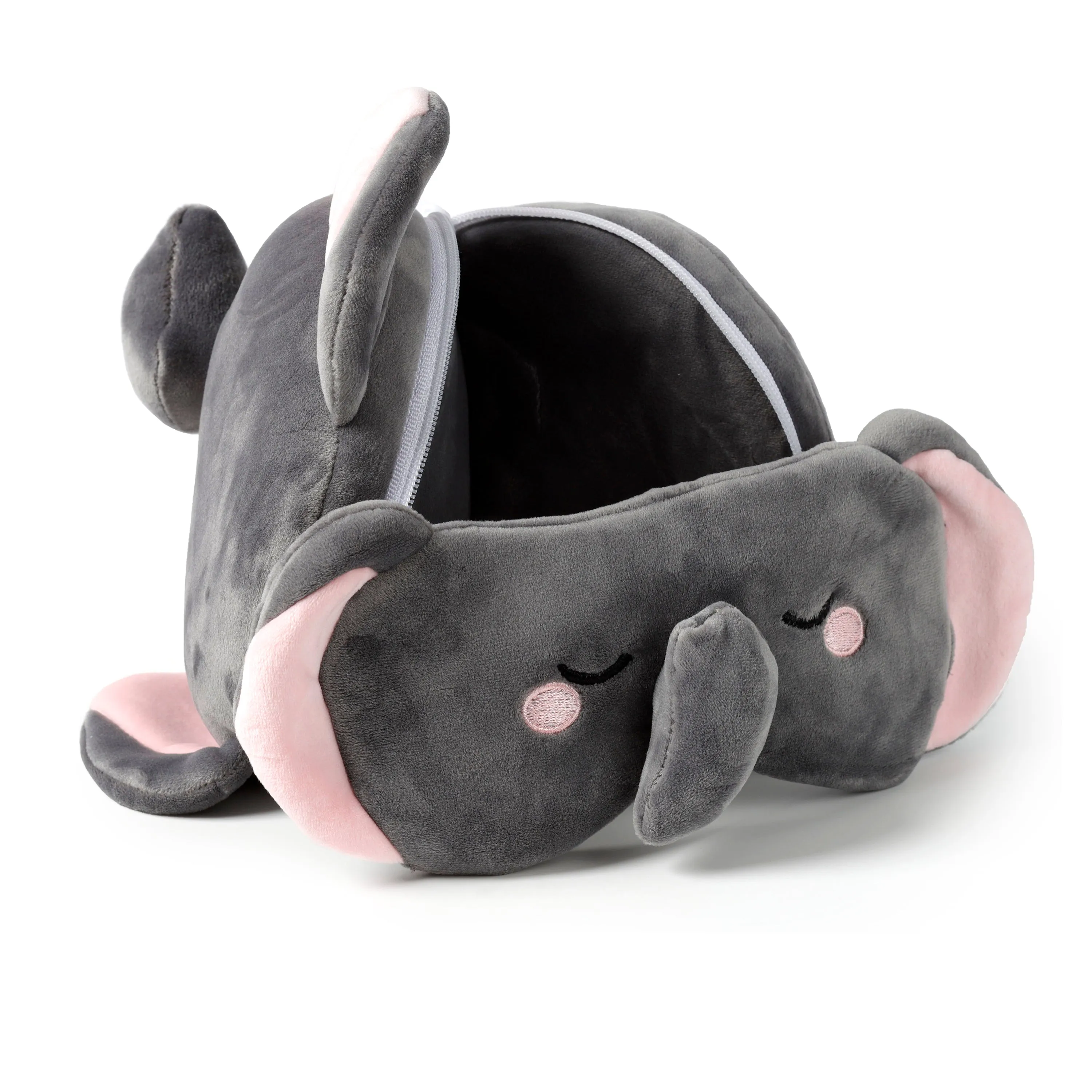 Relaxeazzz Travel Pillow & Eye Mask - Adoramals Janu the Elephant