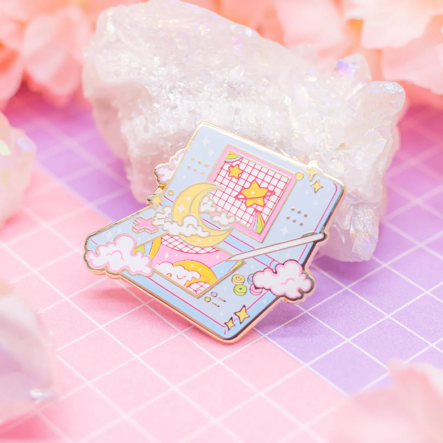Retro Dream - DS Moon Lite enamel pin