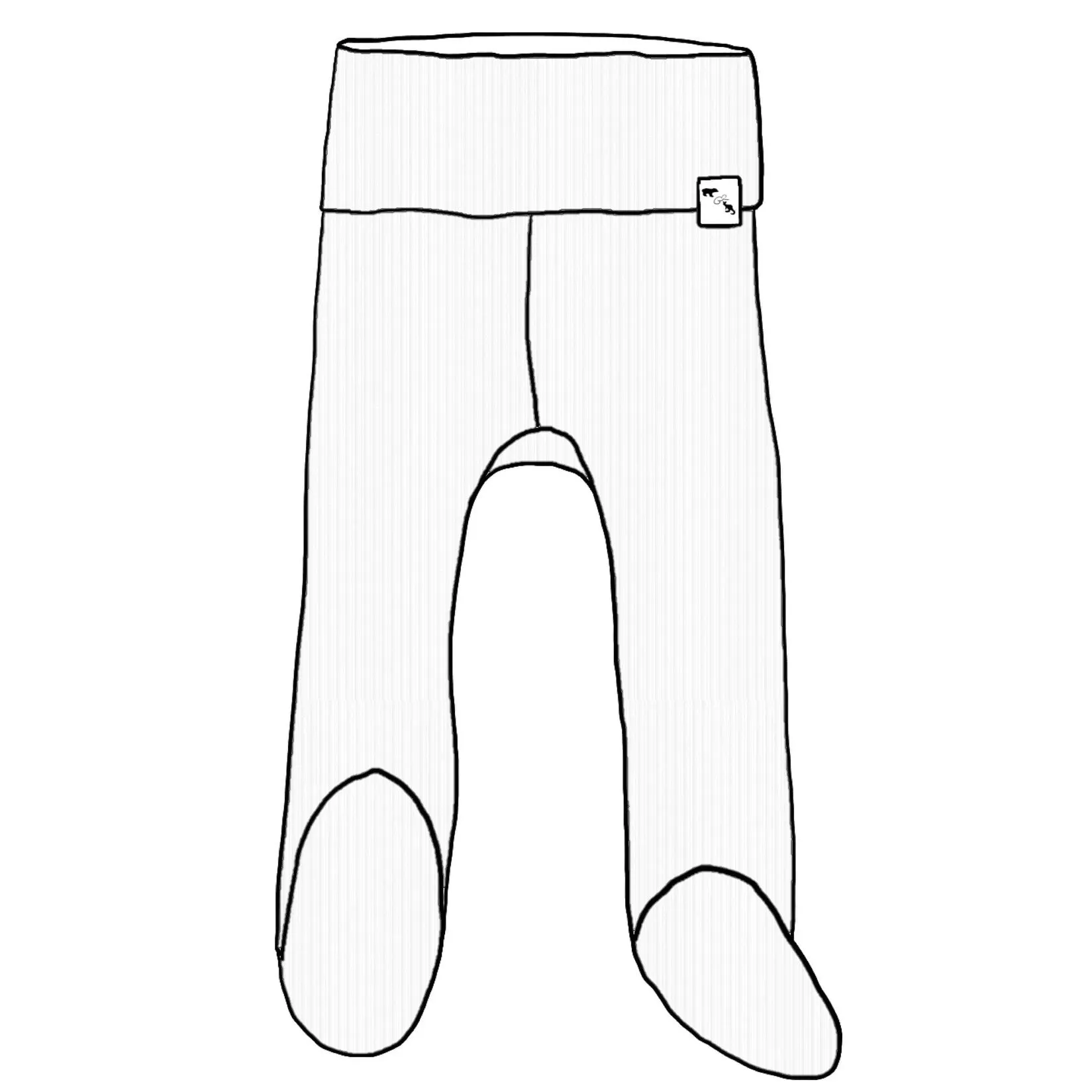 RIB KNIT - Footed Skinny Sweats