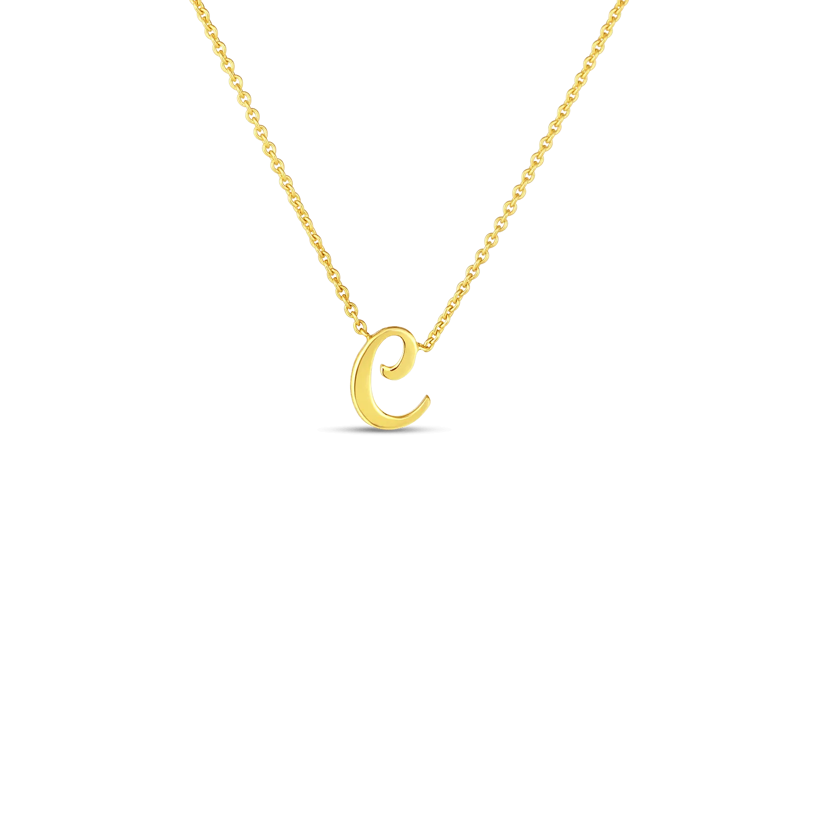 Roberto Coin Tiny Treasures Love Letter 18K Gold 'C' Pendant