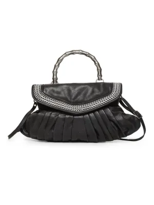 Romantic Black: Leather Crossbody By Art N Vintage