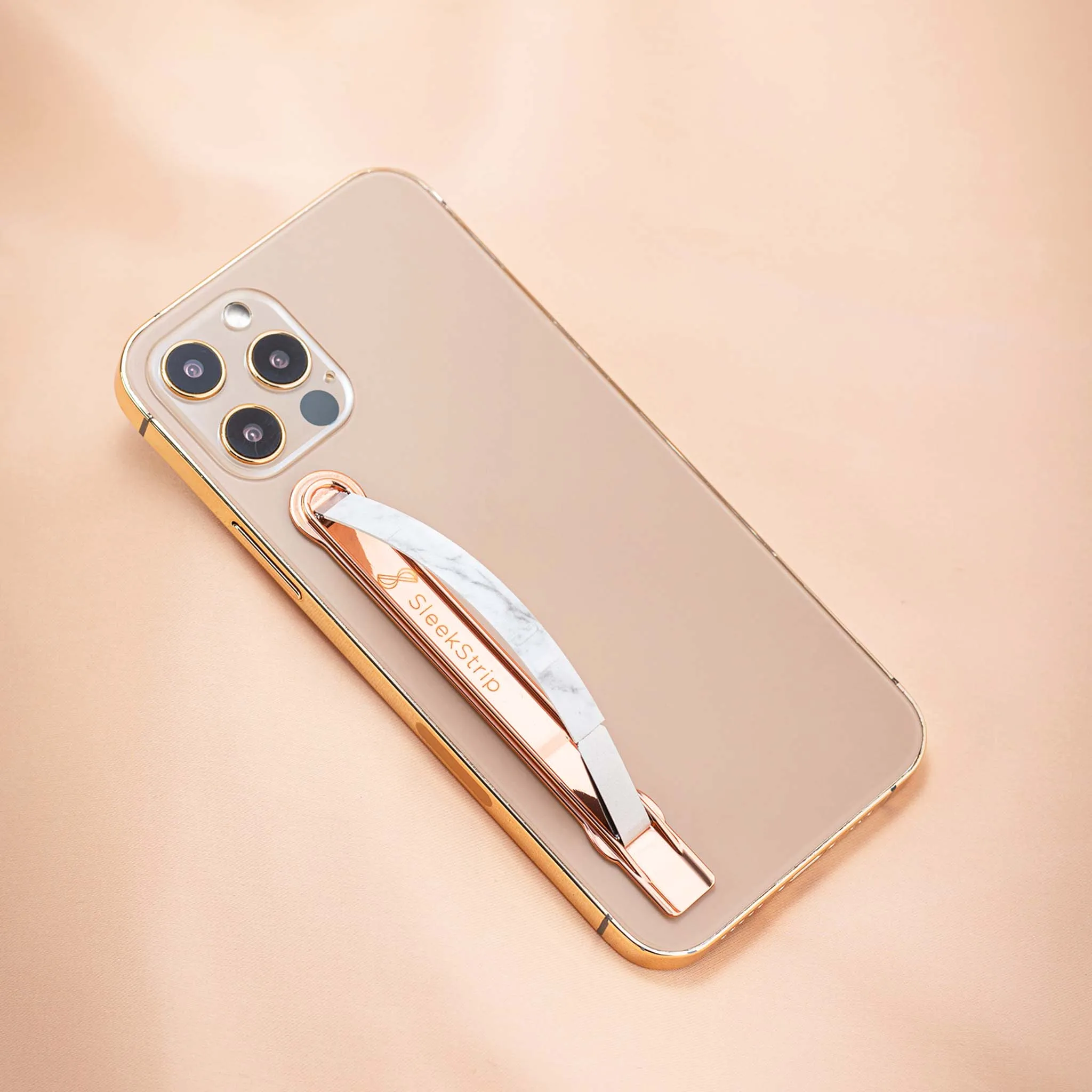 Rose Gold x White Marble