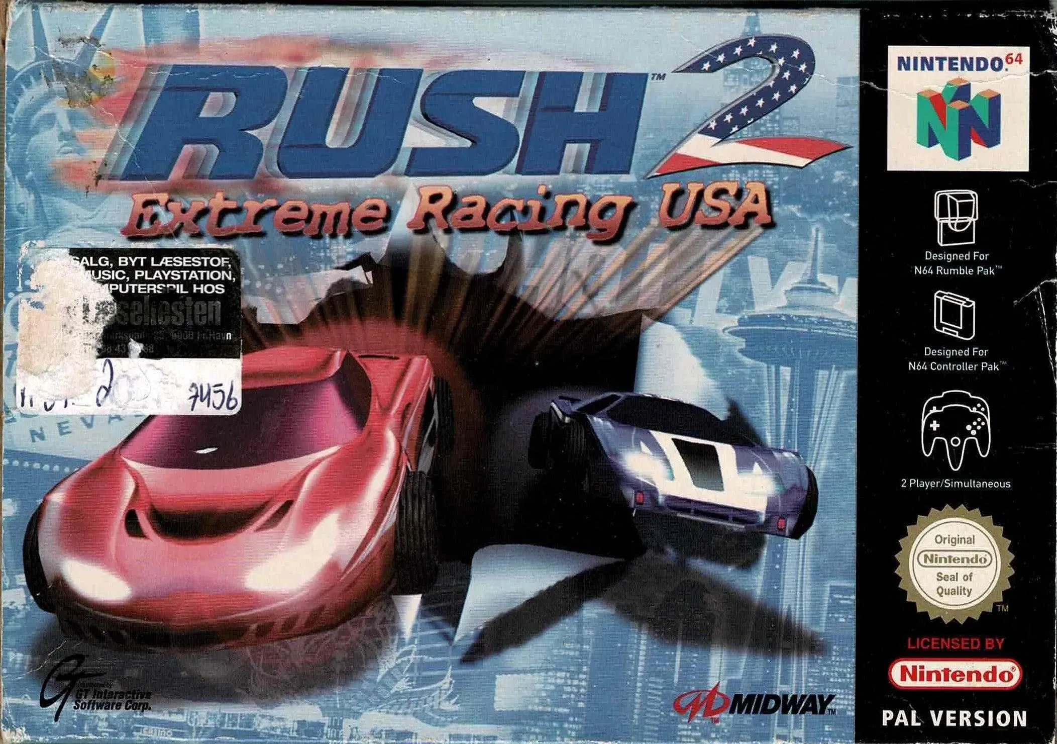 Rush 2 i æske (kosmetiske fejl)
