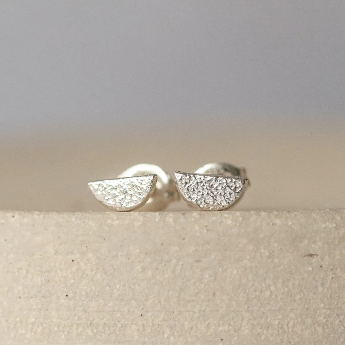 Sale - Sterling Silver Mini Studs Sunrise