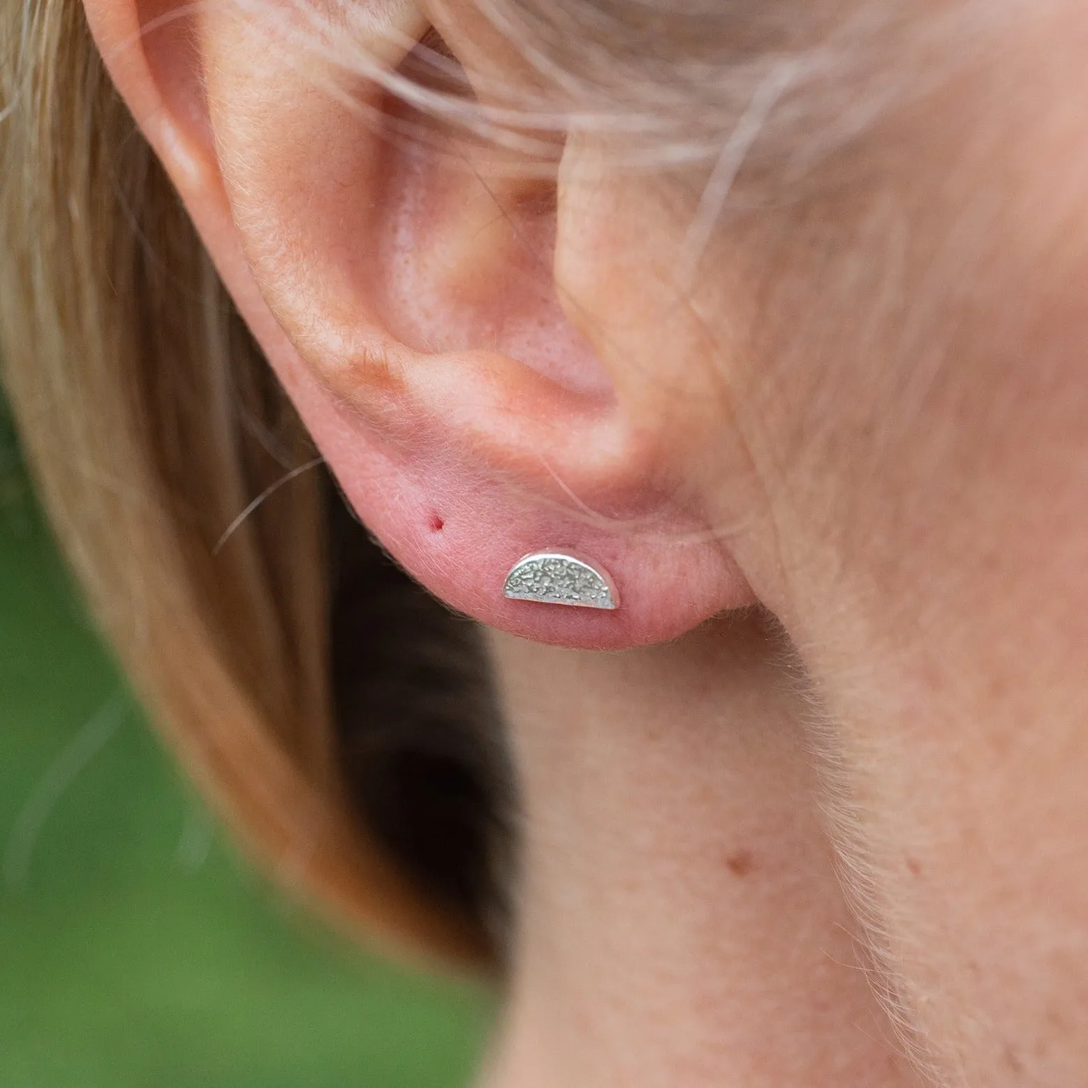 Sale - Sterling Silver Mini Studs Sunrise