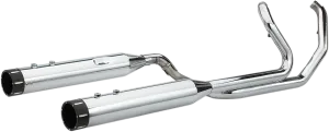 S&S Cycle 550-0678A El Dorado True Dual Exhaust System - Chrome with Tracer End Caps