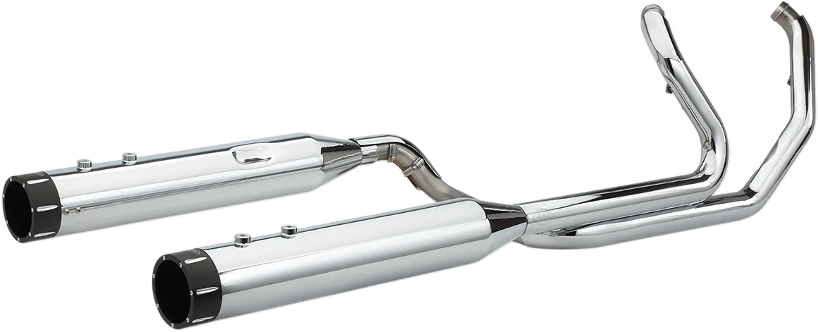 S&S Cycle 550-0678A El Dorado True Dual Exhaust System - Chrome with Tracer End Caps