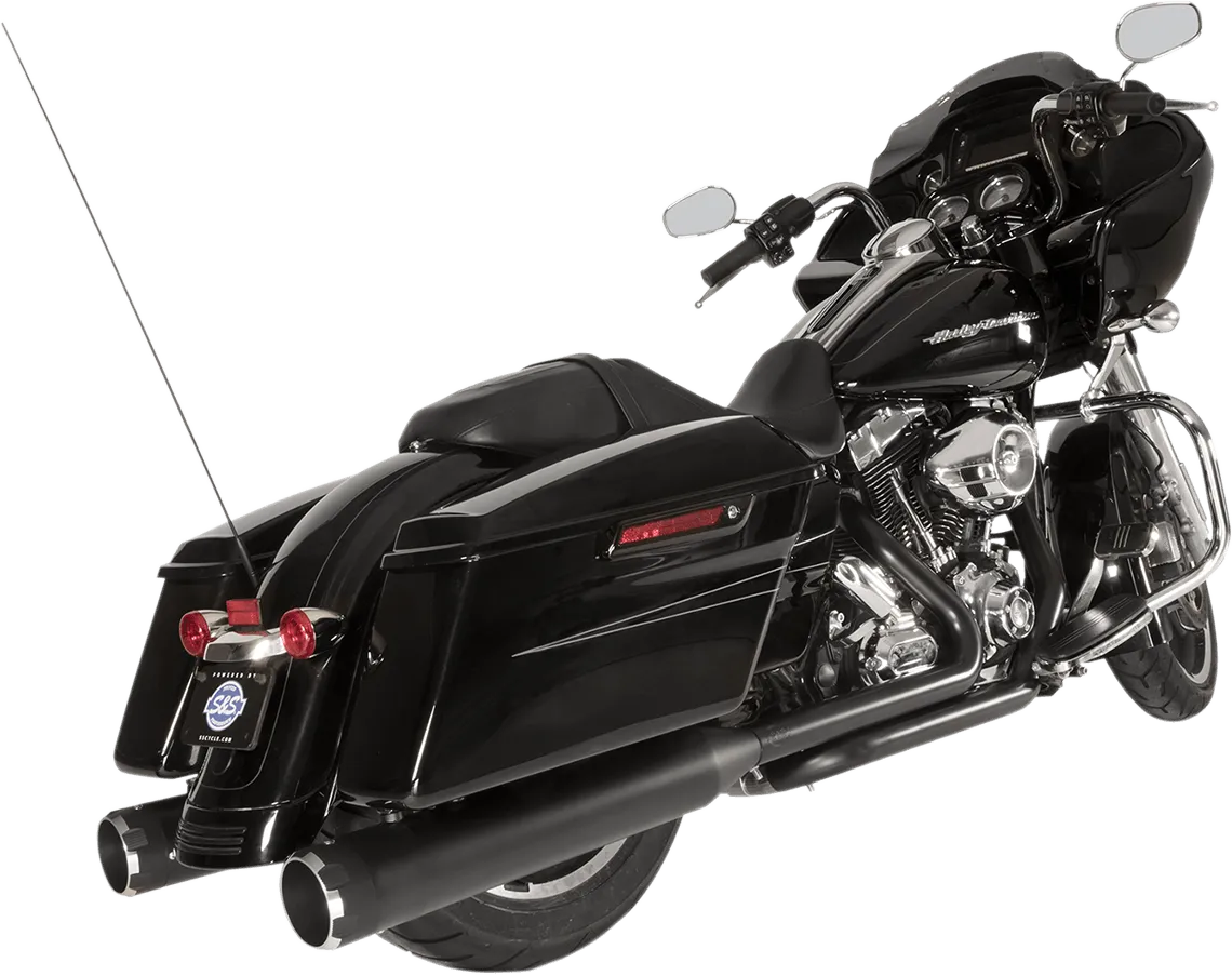 S&S Cycle 550-0678A El Dorado True Dual Exhaust System - Chrome with Tracer End Caps