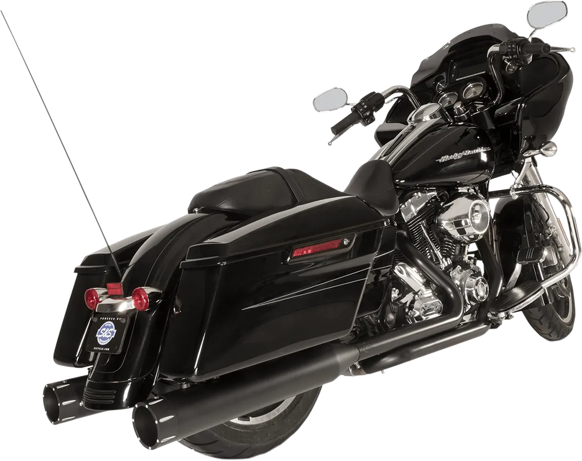 S&S Cycle 550-0678A El Dorado True Dual Exhaust System - Chrome with Tracer End Caps