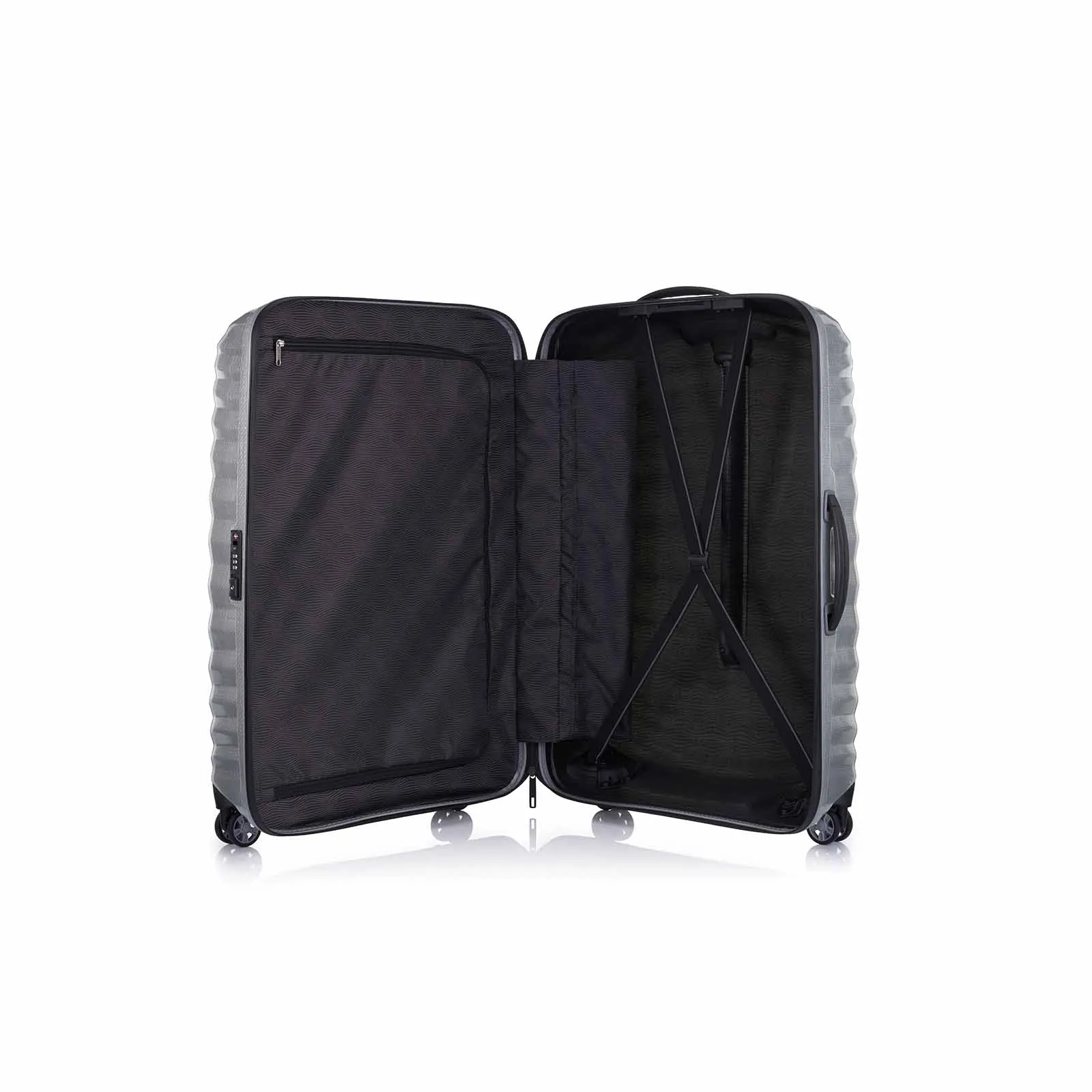 Samsonite Lite-Shock Sport 75cm Suitcase Silver