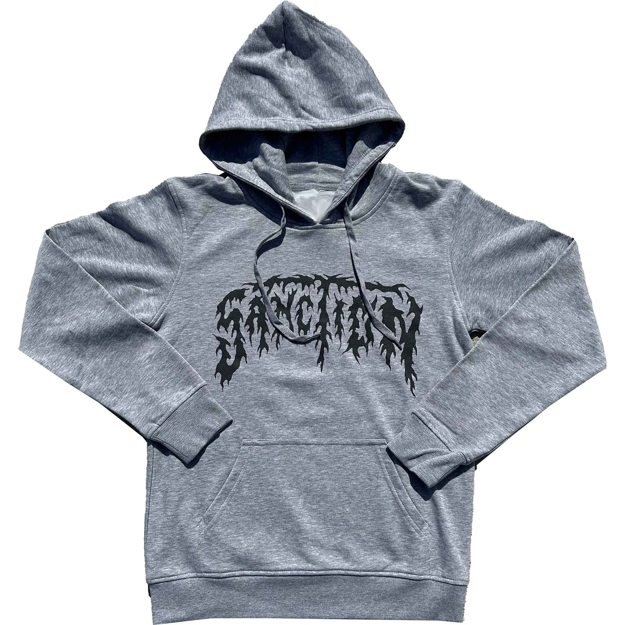 Sanction Metal Logo Hoodie Sport Grey