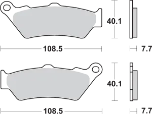 SBS 674HF HF Ceramic Brake Pads