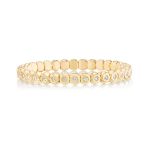 Scintilate Stretch Bezel Diamond Bracelet