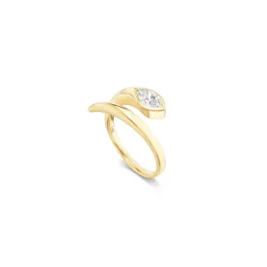 Scintillate Diamond Snake Ring