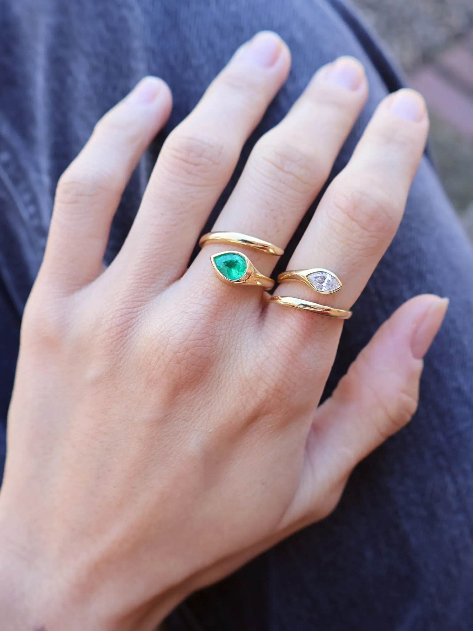 Scintillate Diamond Snake Ring