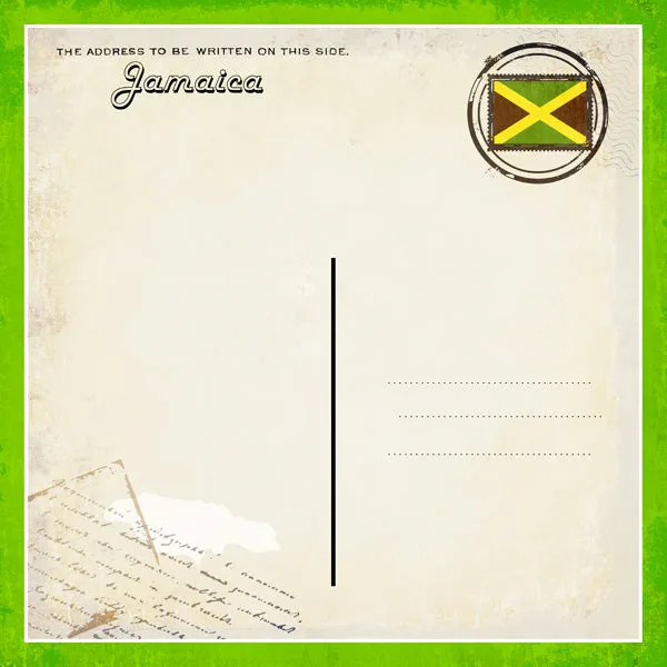 Scrapbook Customs 12x12 Paper - Jamaica Paradise Vintage Companion