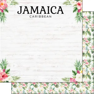 Scrapbook Customs 12x12 Paper - Jamaica Vacay
