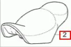 SEAT (#03460515) RED LEATHER