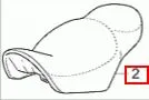 SEAT (#03460515) RED LEATHER