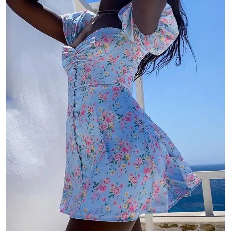 Sexy Off The Shoudler Puff Sleeves Dresses