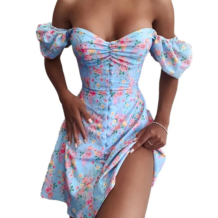 Sexy Off The Shoudler Puff Sleeves Dresses