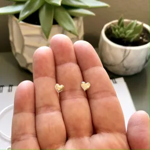 Shenanigans - January - Sterling Silver Heart Studs (Earrings)
