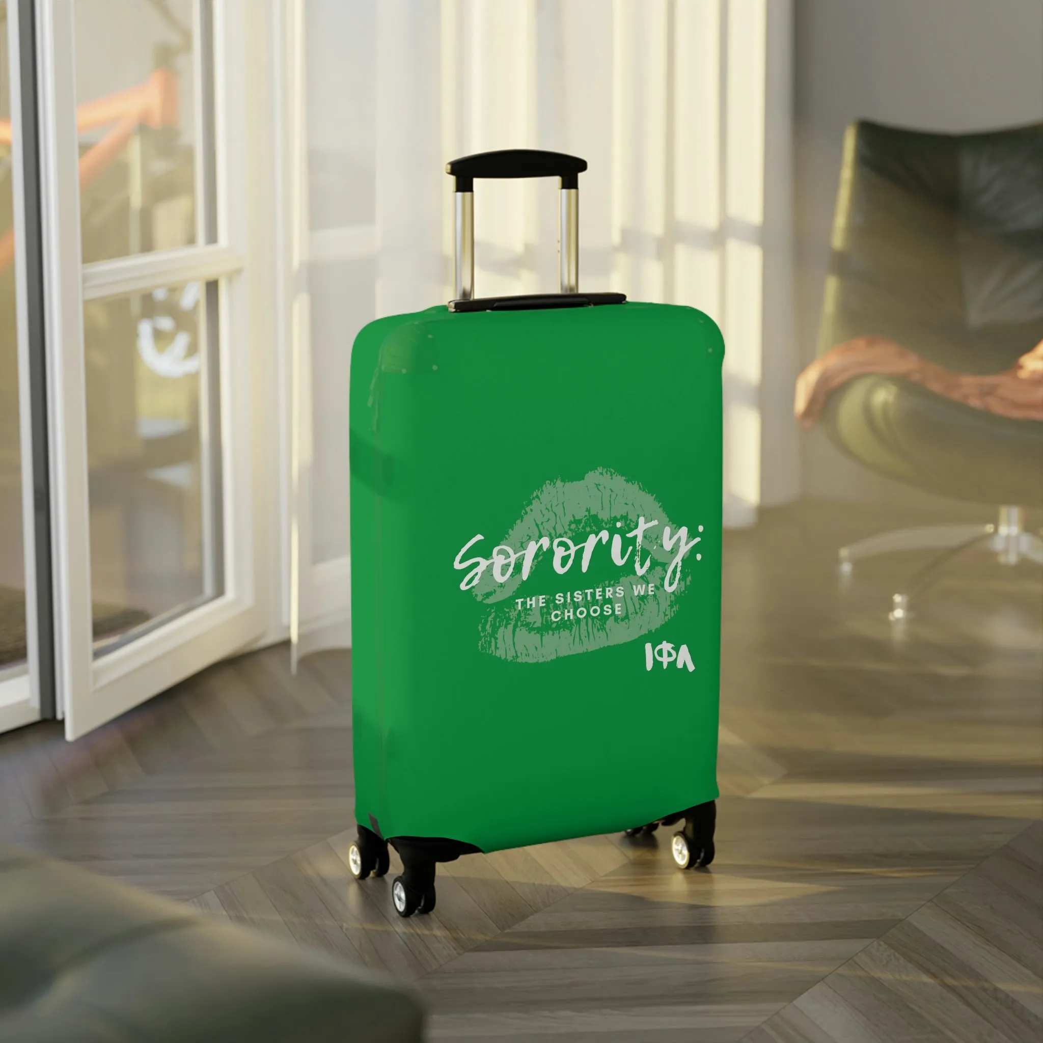 Sisters We Choose Luggage Cover Green
