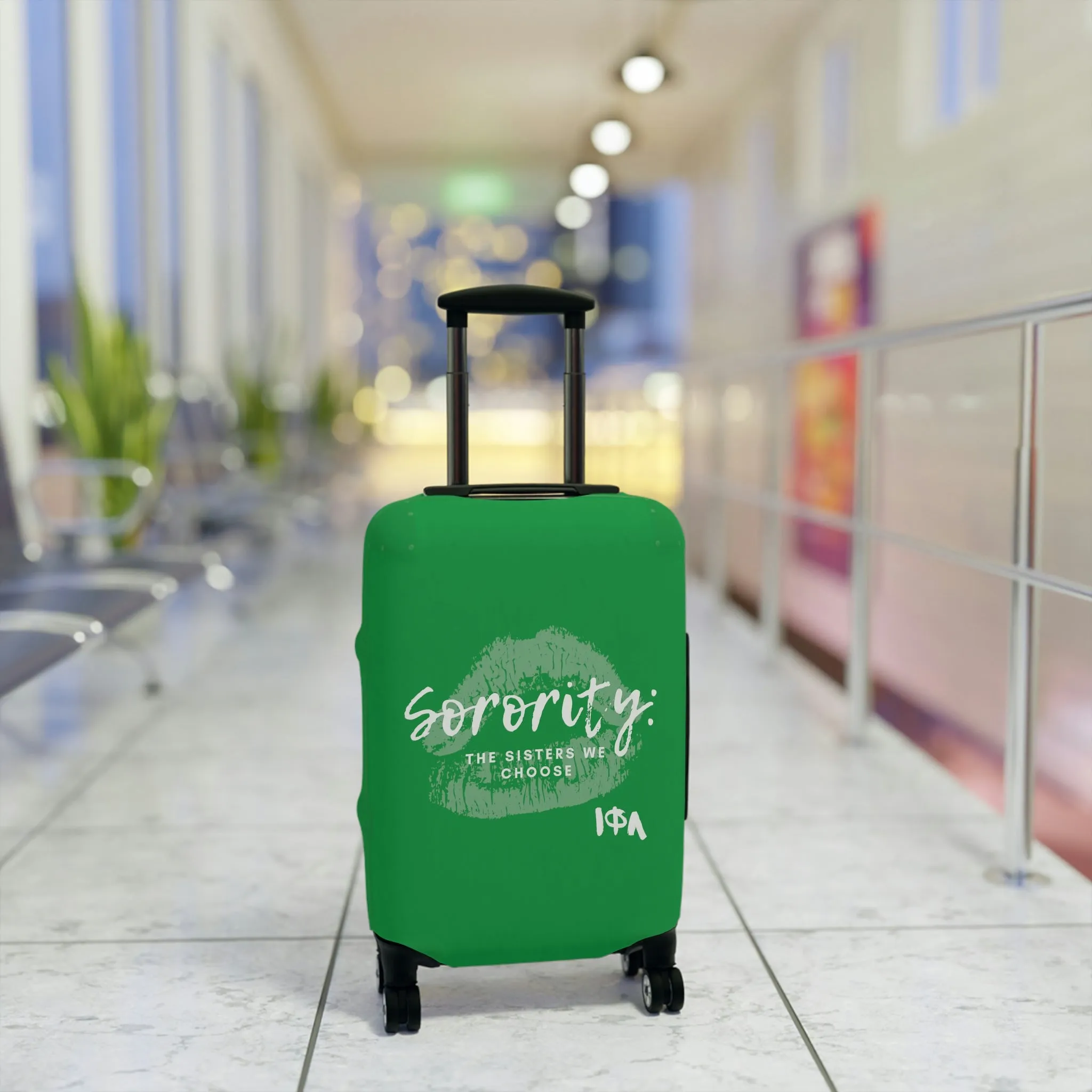 Sisters We Choose Luggage Cover Green