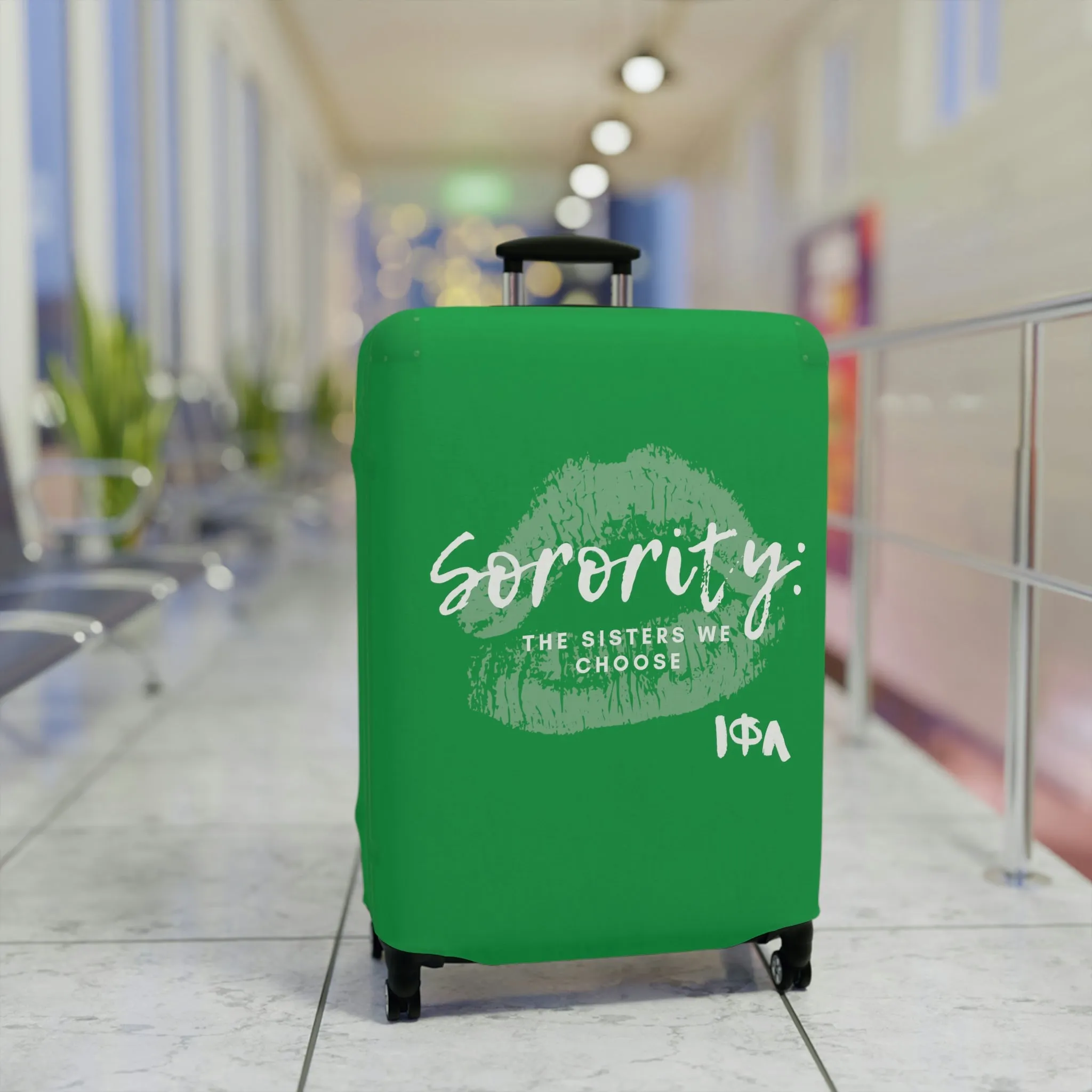 Sisters We Choose Luggage Cover Green