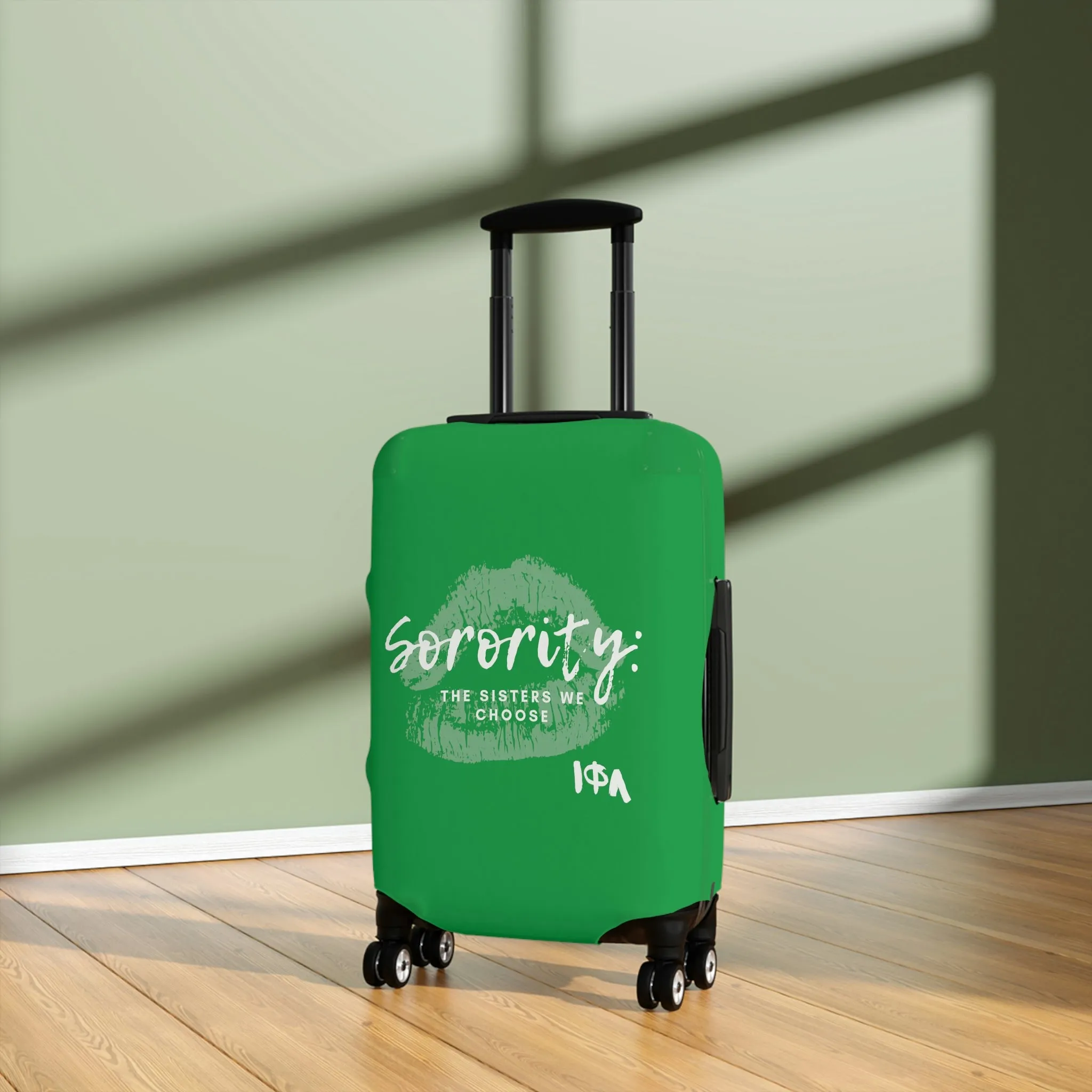 Sisters We Choose Luggage Cover Green