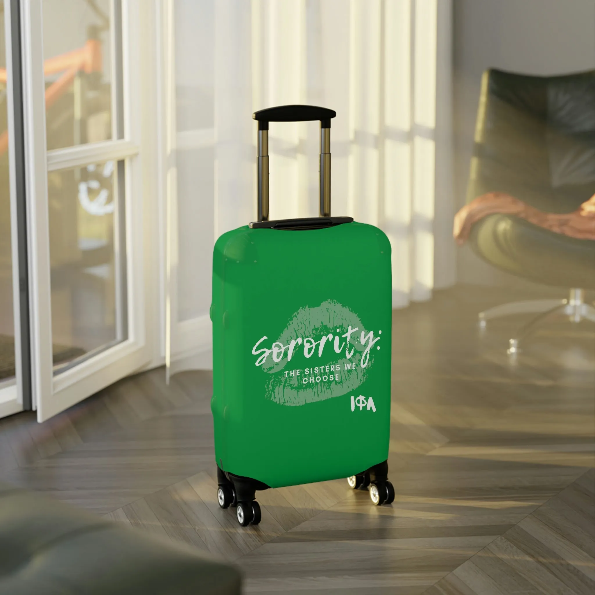 Sisters We Choose Luggage Cover Green