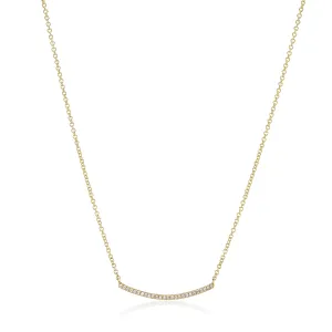 Small Diamond Smile Necklace