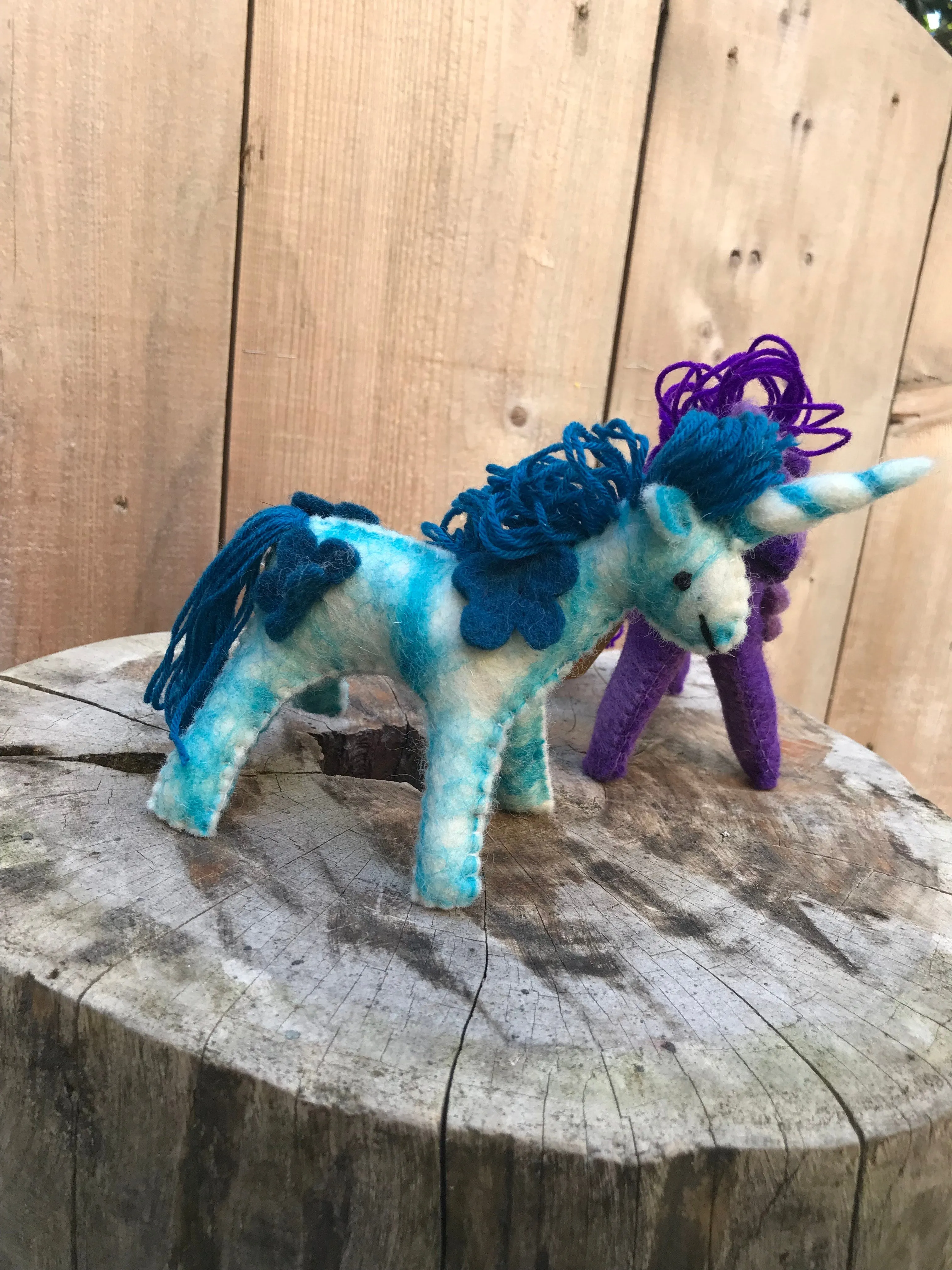 Small Wool Felt Unicorn