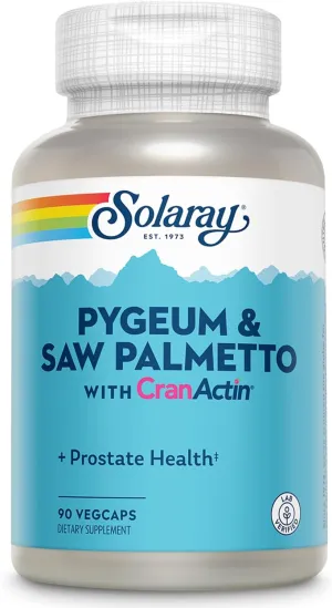 Solaray Pygeum & Saw Palmetto With CranActin 16/53/133 Mg