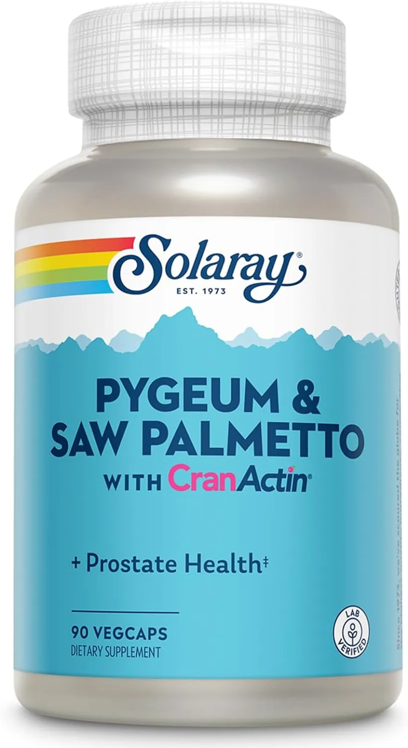 Solaray Pygeum & Saw Palmetto With CranActin 16/53/133 Mg