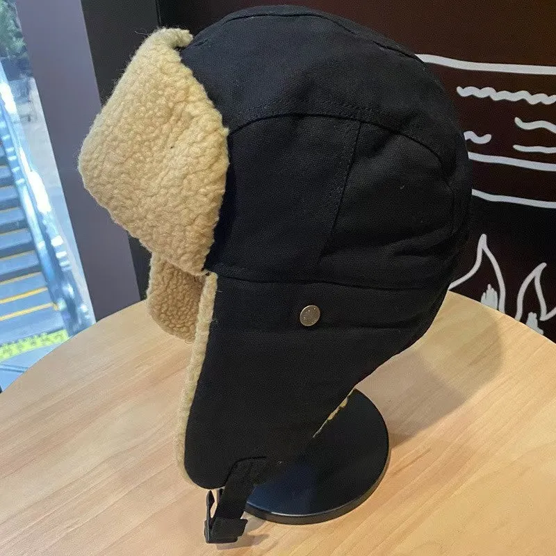 Solid Color Knitted Flying Hat
