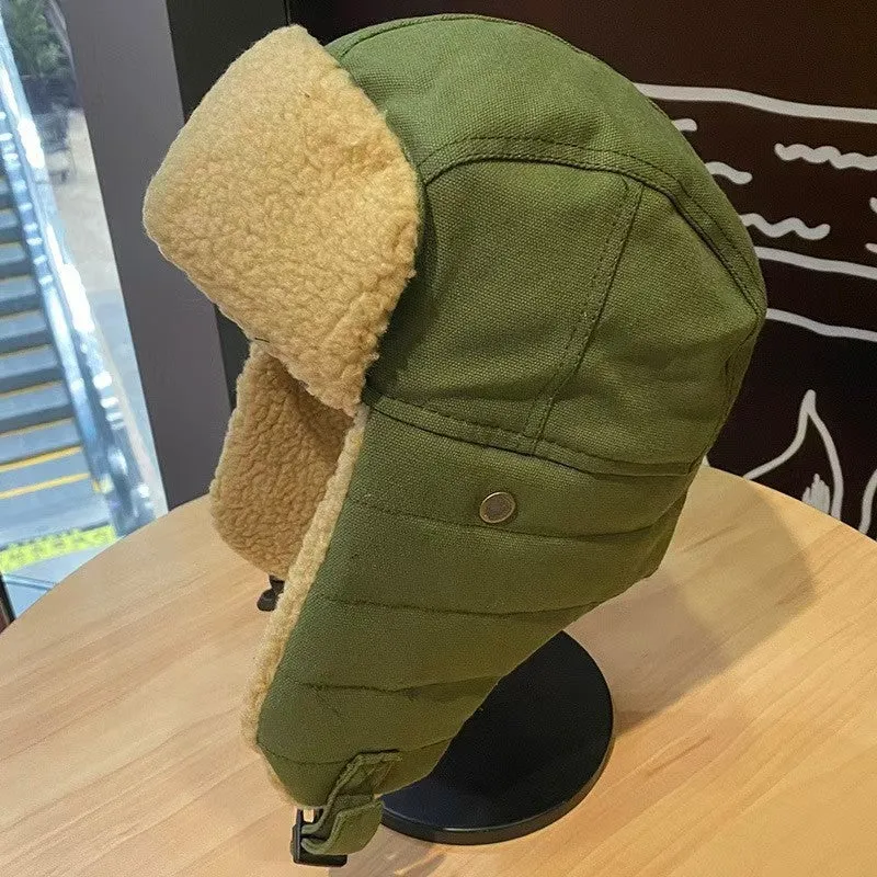 Solid Color Knitted Flying Hat