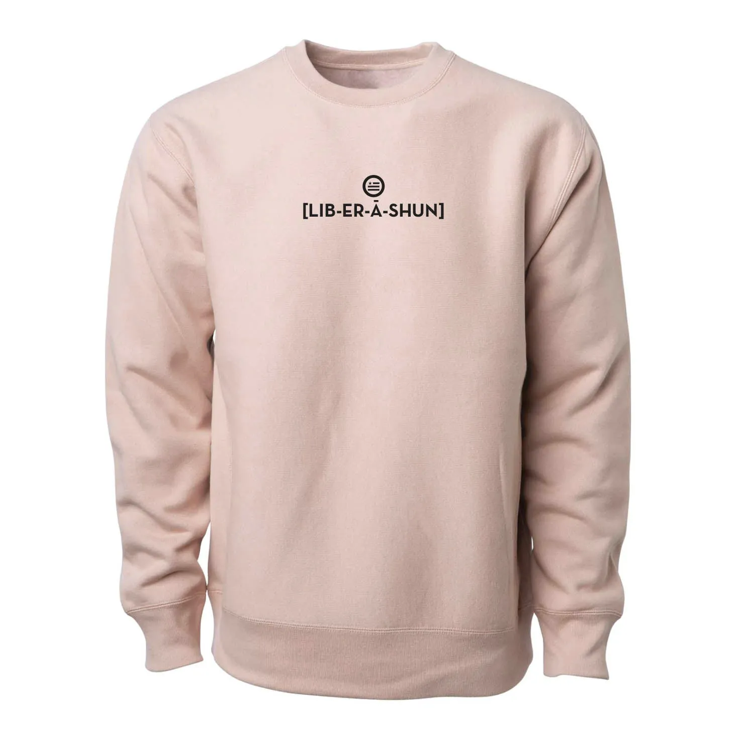 Sound it Out v4 (Liberation)- Premium Cross-Grain Crewneck (Dusty Pink)