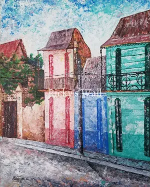 Southern Streetview, Haiti (Part 2) - Premium - 16 x 20 inc. by W. Celeus