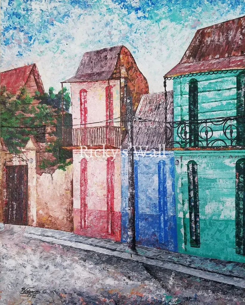 Southern Streetview, Haiti (Part 2) - Premium - 16 x 20 inc. by W. Celeus