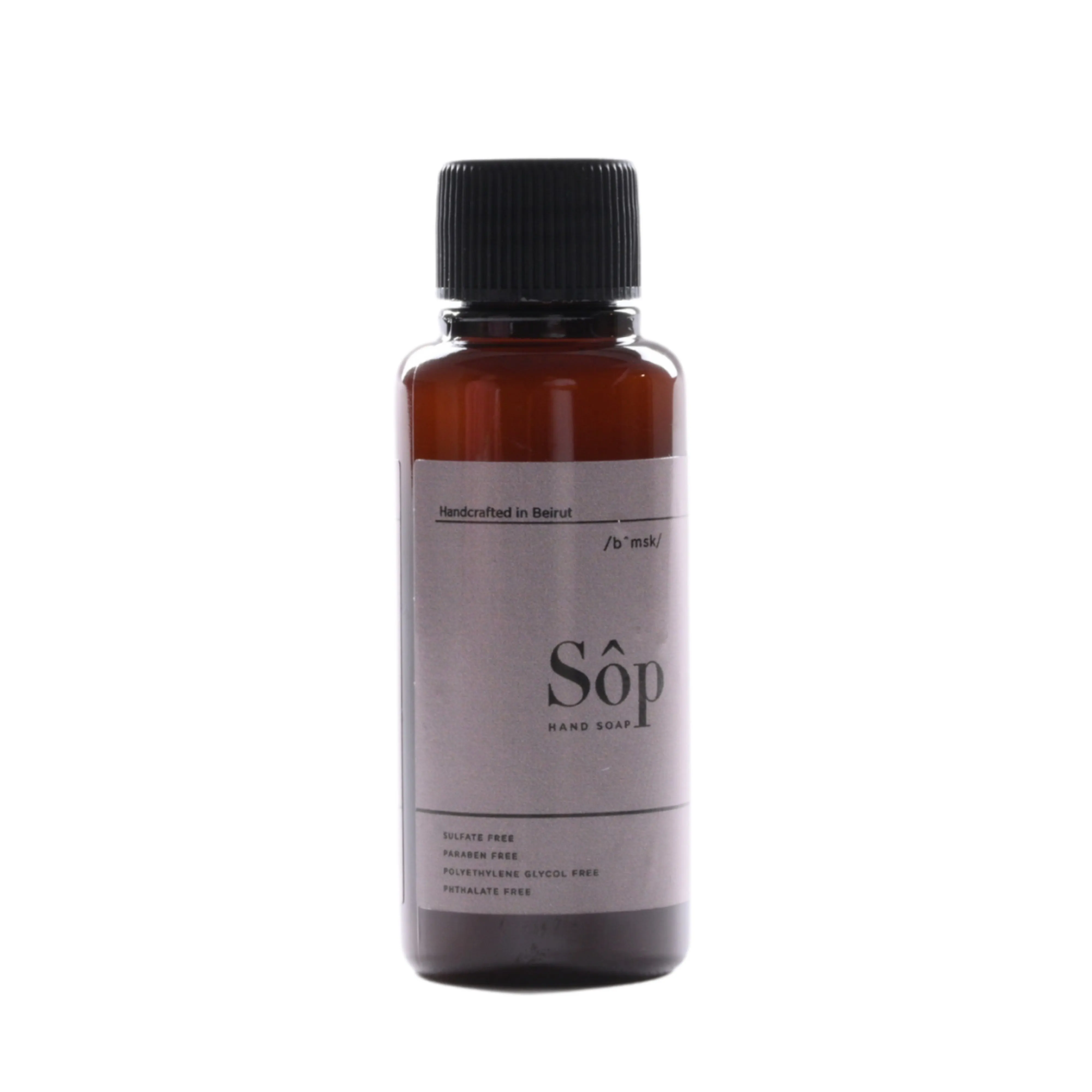 Sôp Mini Natural Liquid Soap Black Musk
