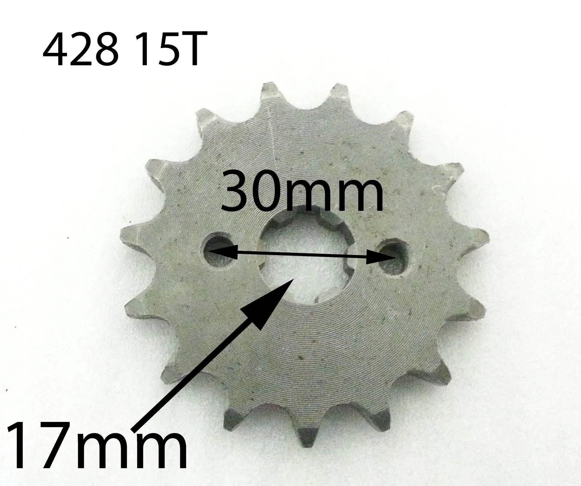 SPF15 FRONT SPROCKET COG 428 15T FOR QUAD BIKE 17MM SPLINE