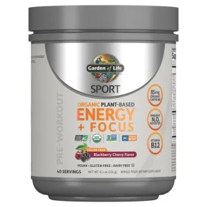 Sport Organic PreWorkout Energy   Focus Blackberry Cherry